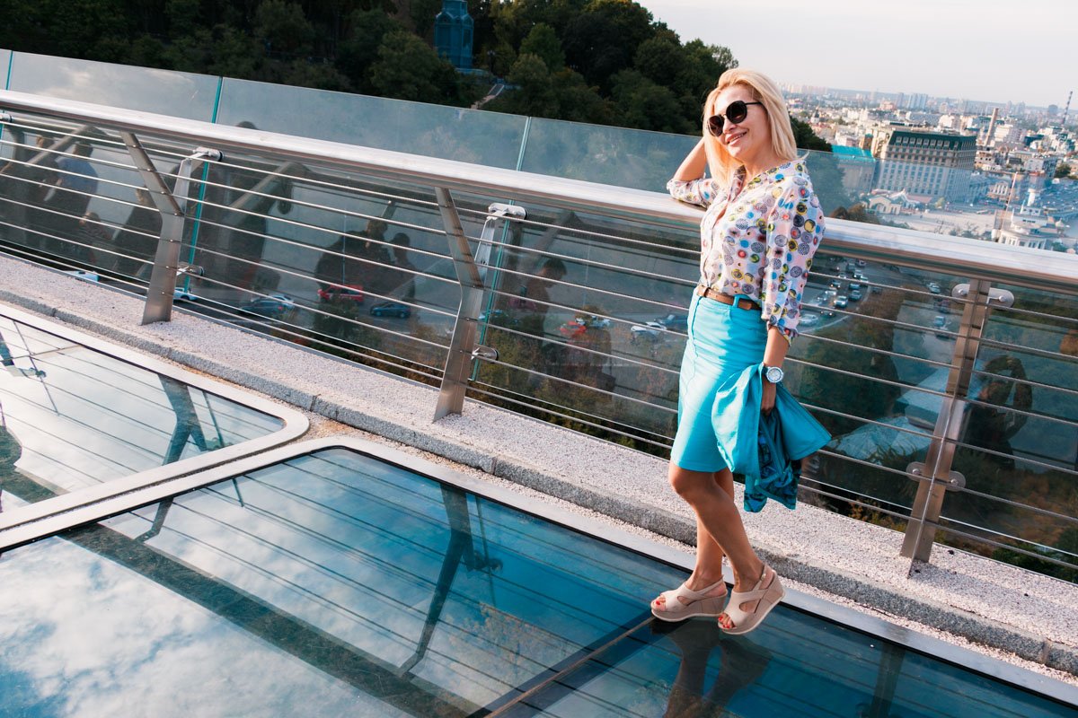 В середине сентября смотровые стекла на "мосту Кличко" снова открыли для посетителей