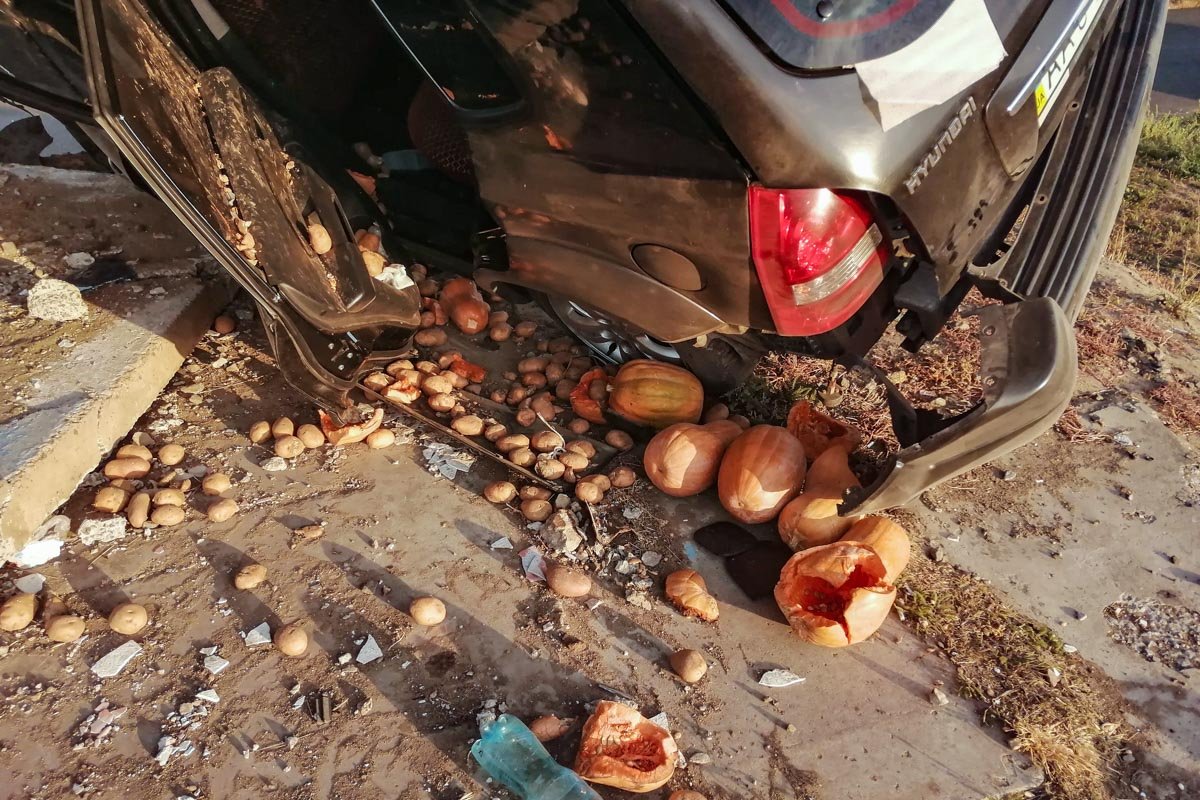 От авто фактически не осталось живого места