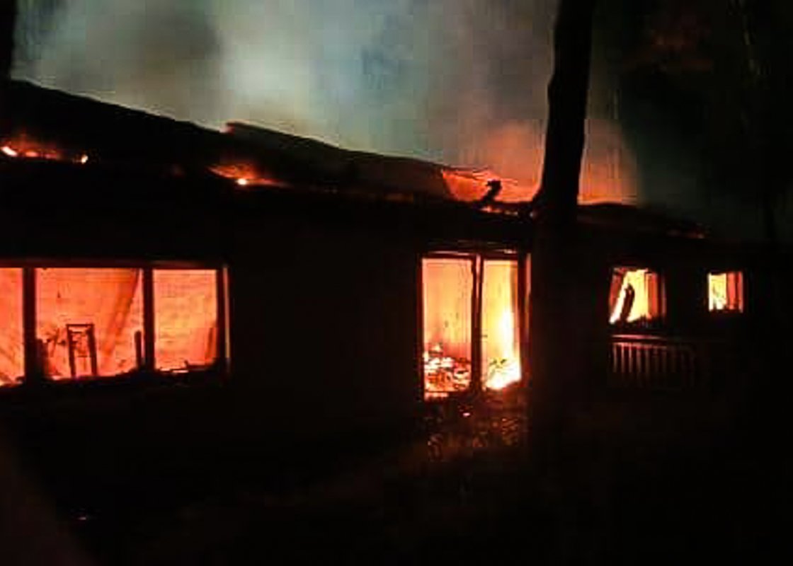 Под Киевом в селе Гореничи горел частный дом Под Киевом в селе Гореничи горел частный дом