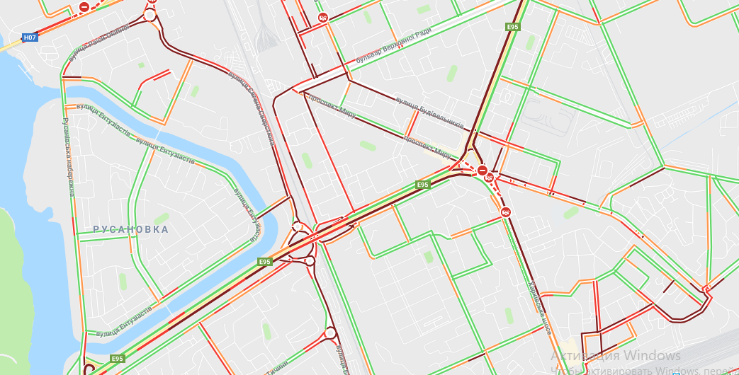 При попадании на левый берег ситуация не лучше 