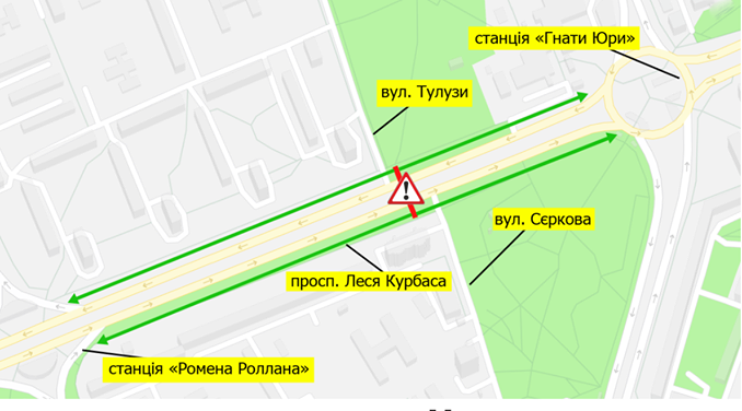 В Киеве закрыли на ремонт пешеходный мост