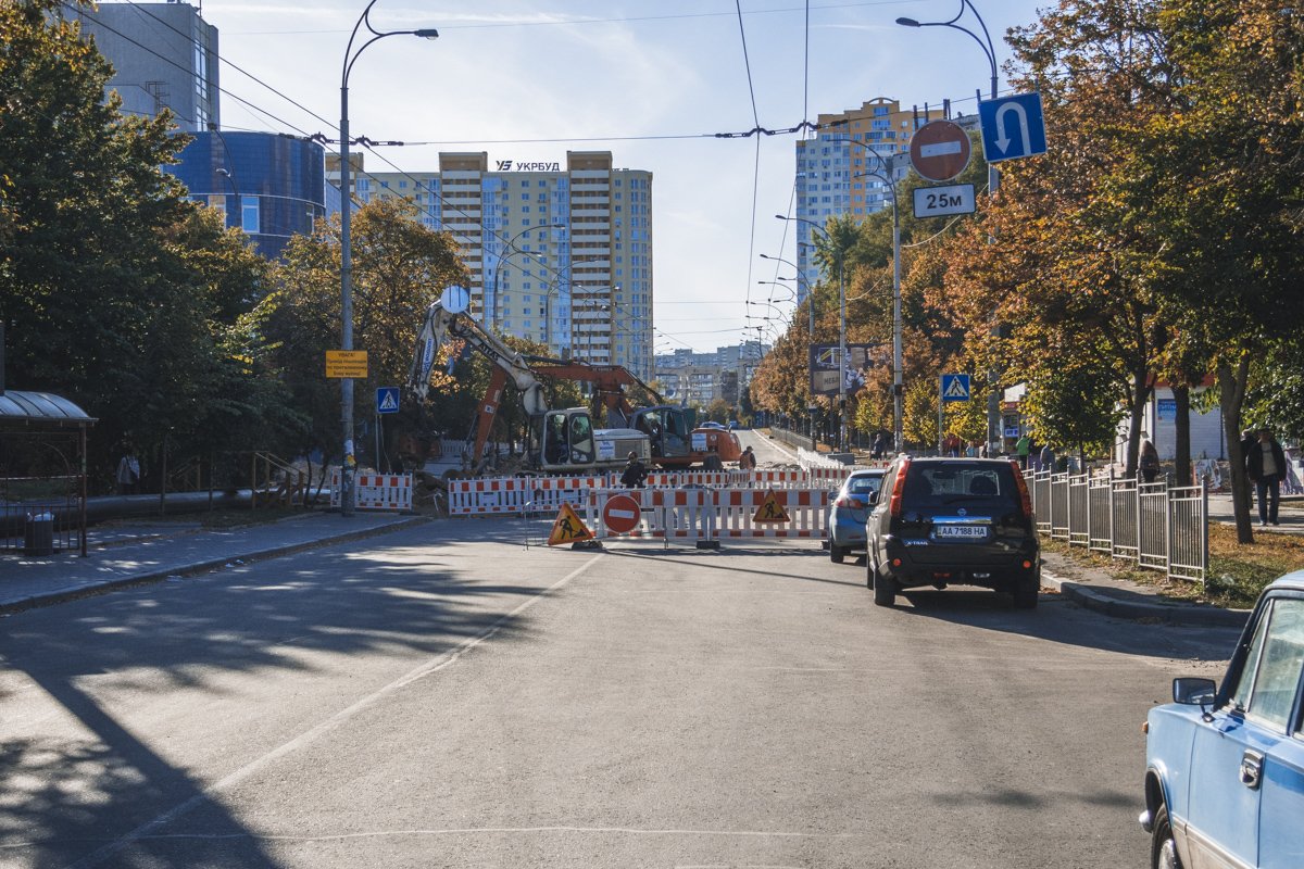 В середине июля в Киеве начался ремонт на улице Мостицкая