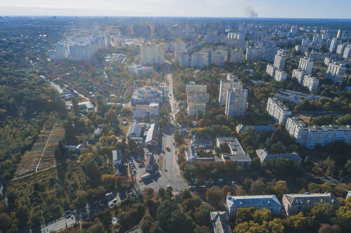 А вот так пробка на Мостицкой выглядит сверху