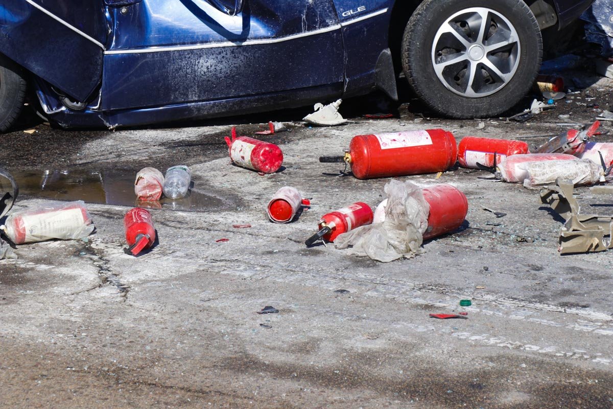 Первое ДТП оформляли, когда дорога еще была открыта для проезда