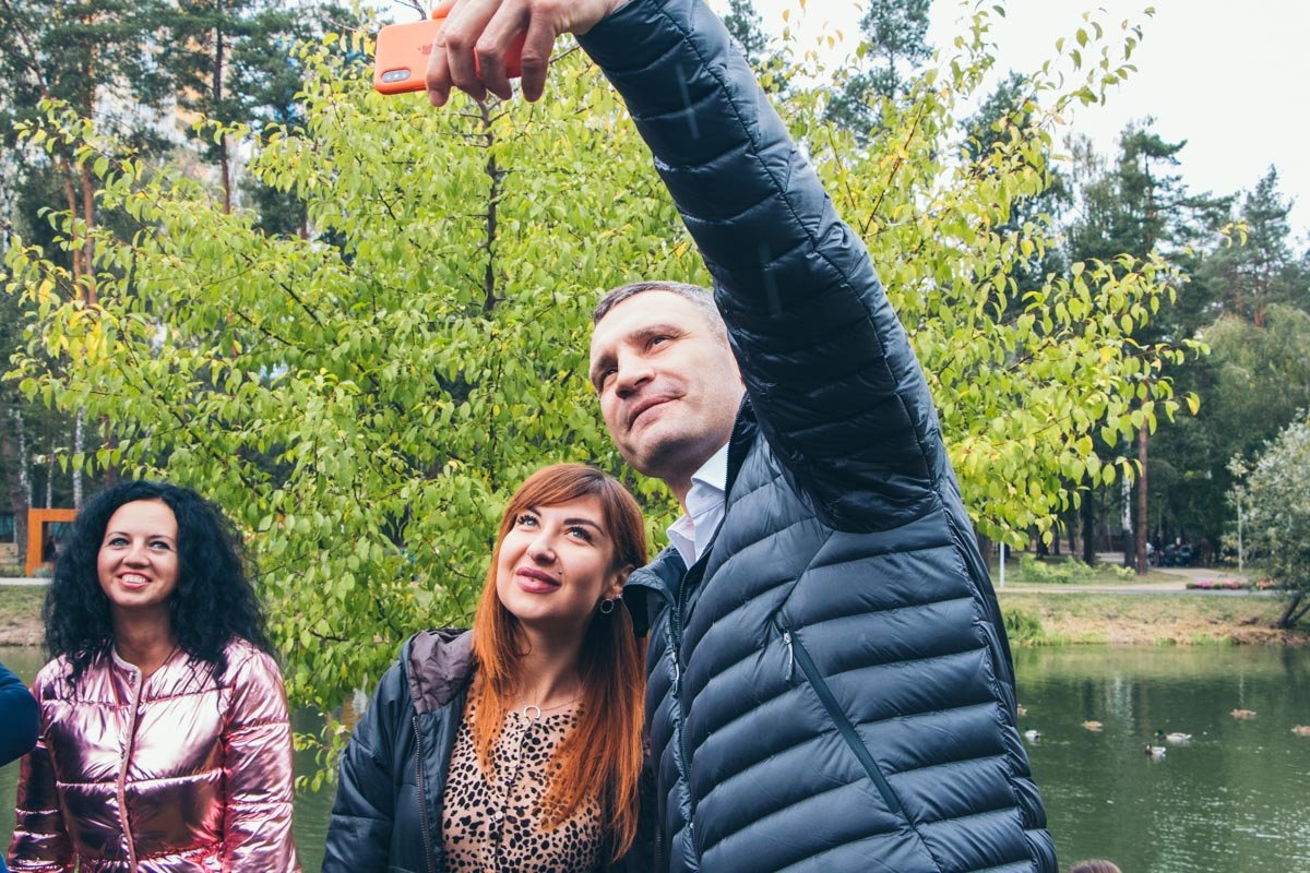 Открывал парк лично мэр столицы Виталий Кличко