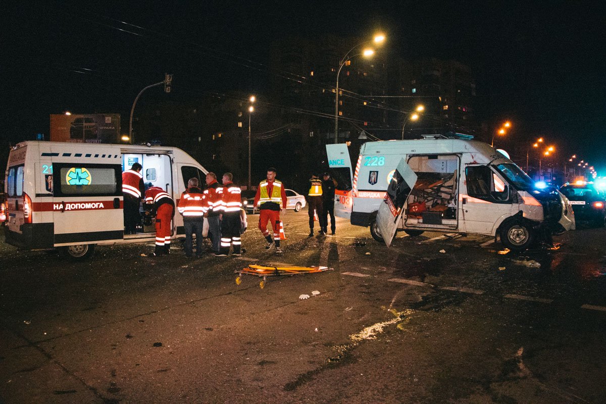 В аварию попала карета скорой помощи