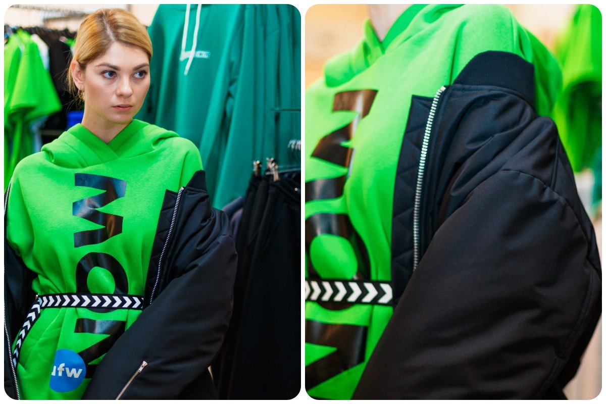 Модные худи и бомберы должны быть большими, с объемными плечами