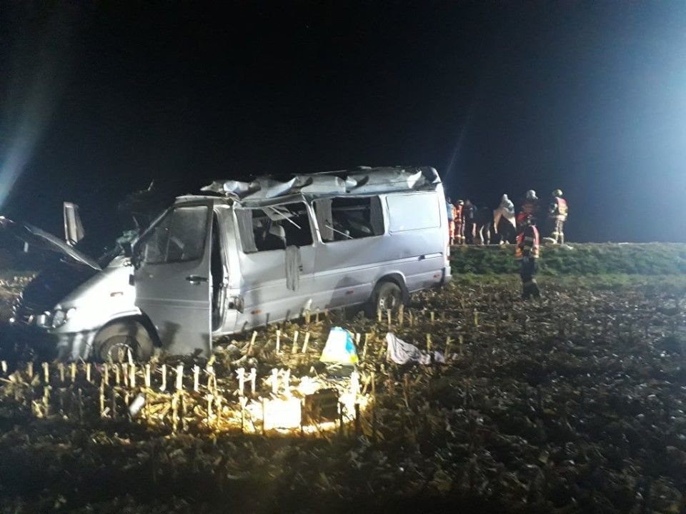 В результате аварии в Чехии пострадали десять украинцев