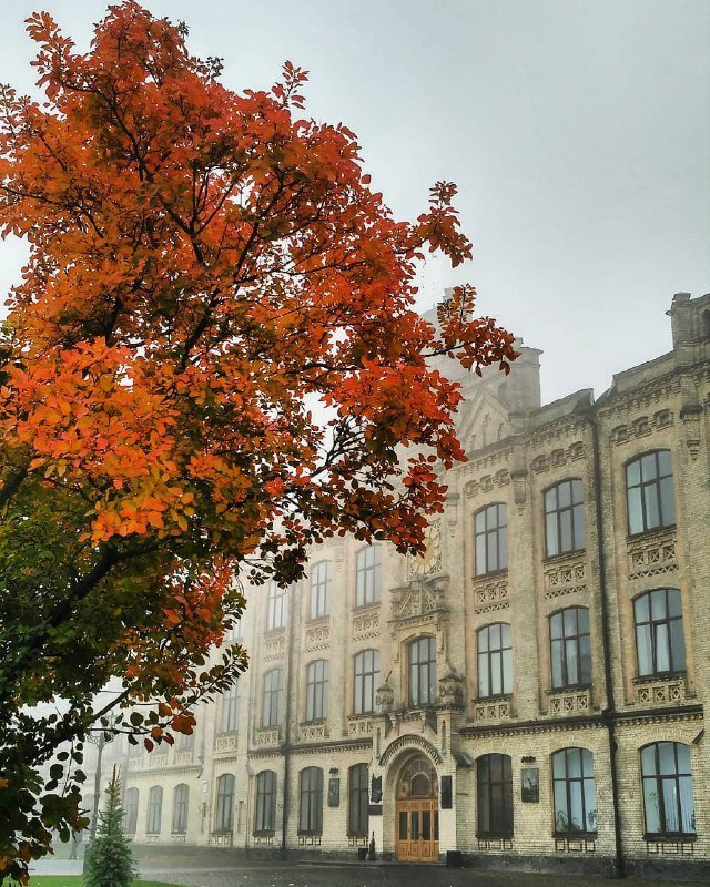 Пока студенты КПИ восстанавливаются после выходных, @phomaryme делает красивейшее фото их универа 