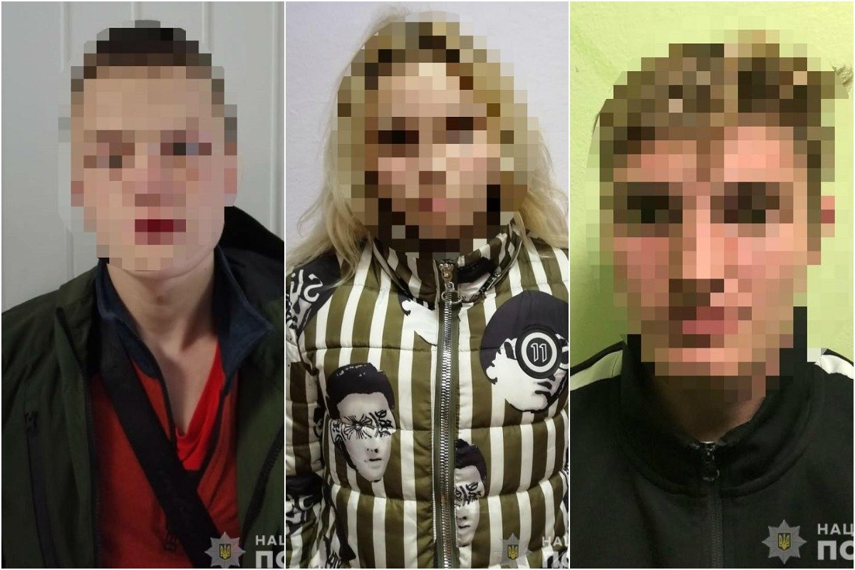 В Киеве задержали троих молодых людей В Киеве задержали троих молодых людей