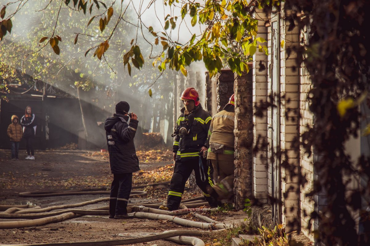 В пятницу, 1 ноября, в Киеве на переулке Ольшанском произошел пожар