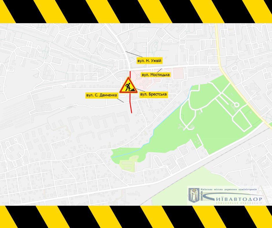 Ограничение проезда на Брестской связано с ремонтом асфальта Ограничение проезда на Брестской связано с ремонтом асфальта