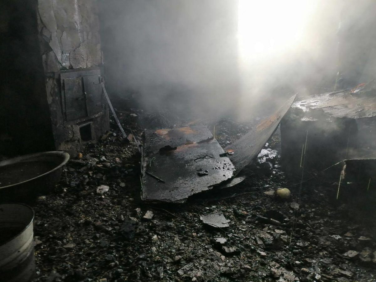 В результате возгорания пострадали только личные вещи