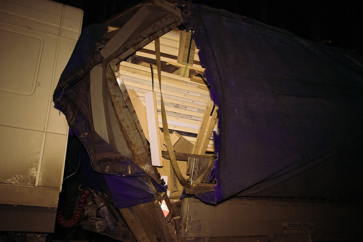 Водитель вез товар из Запорожья в Чайки 