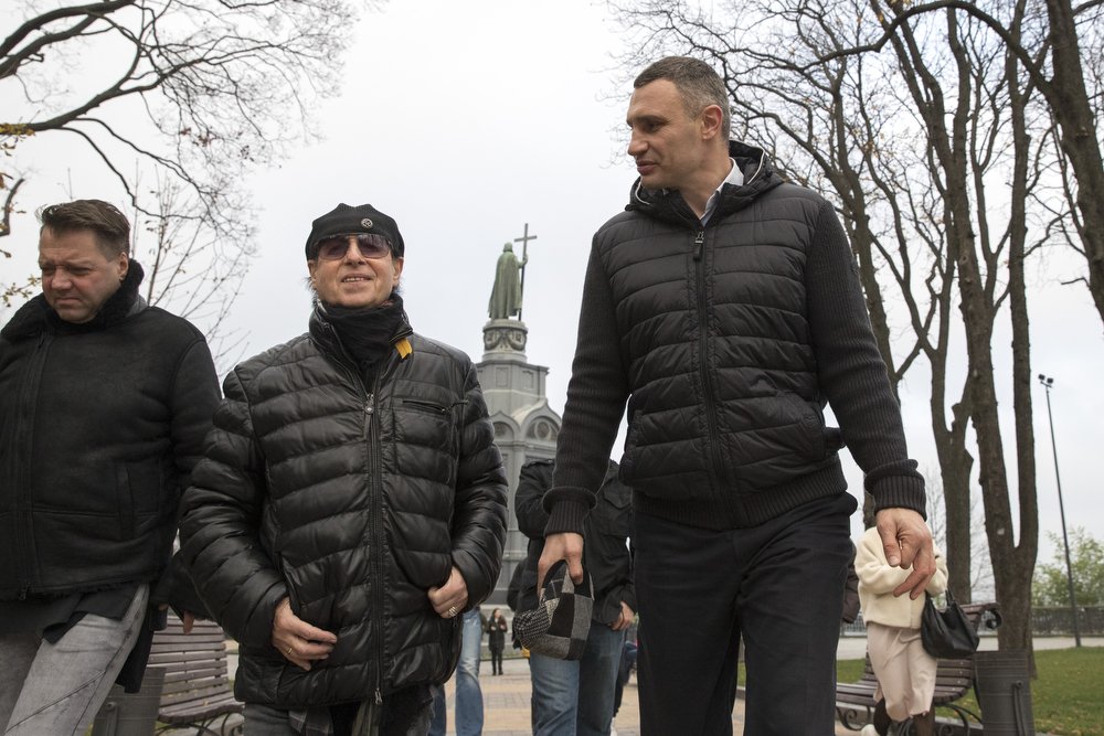 Кличко выступил экскурсоводом фронтмена Scorpions 