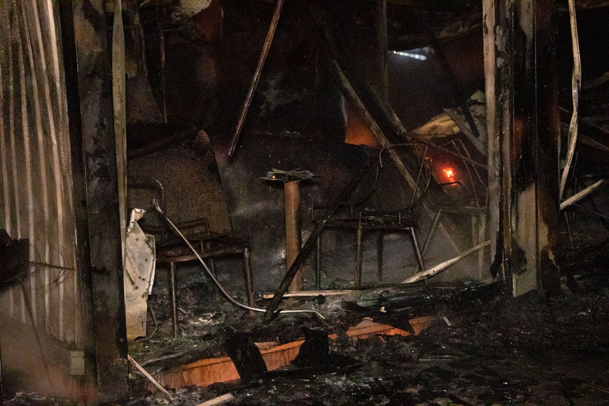 Сгорел торговый комплекс BoxPark