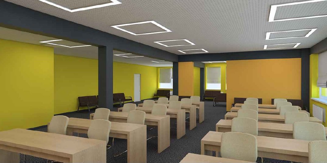 В аудиториях поставят современные мониторы и проекторы 