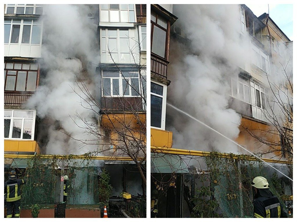 В Киеве горел салон красоты 