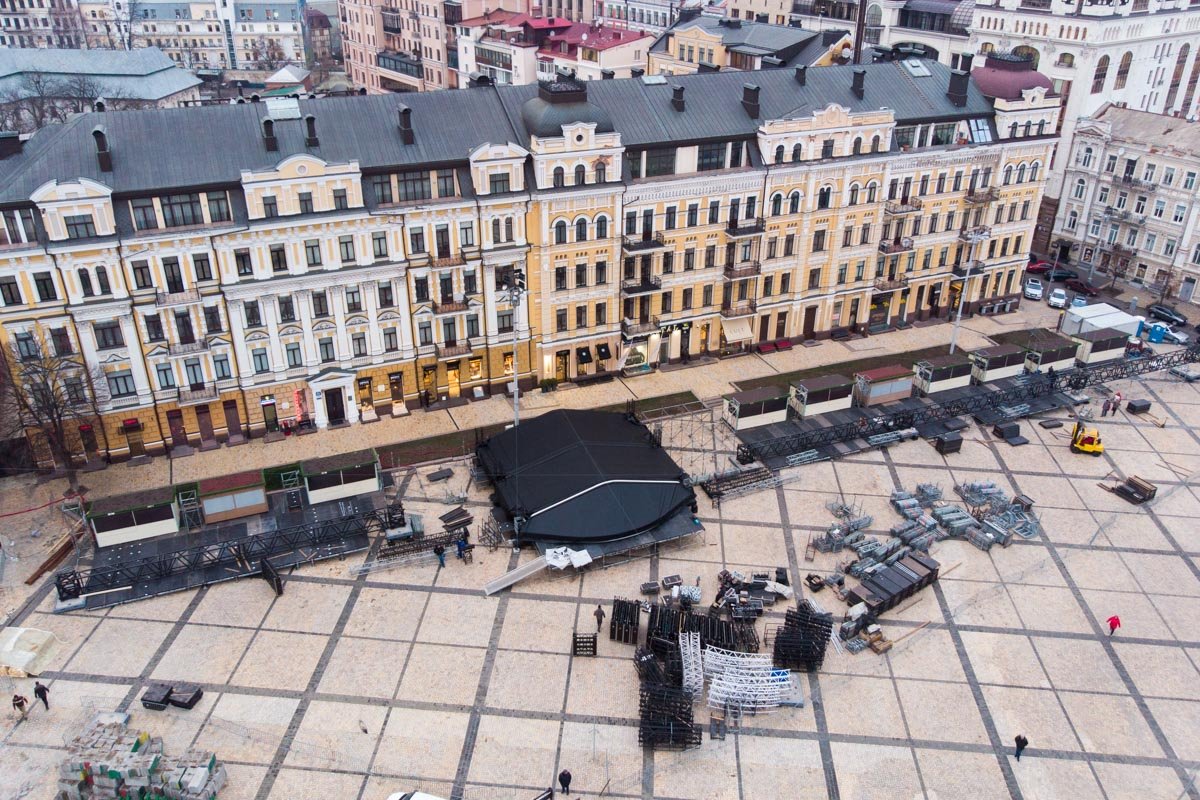 Будущий зимний городок Будущий зимний городок