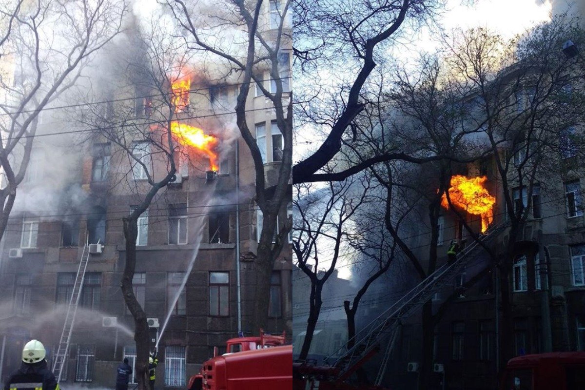  Во время пожара там находились студенты