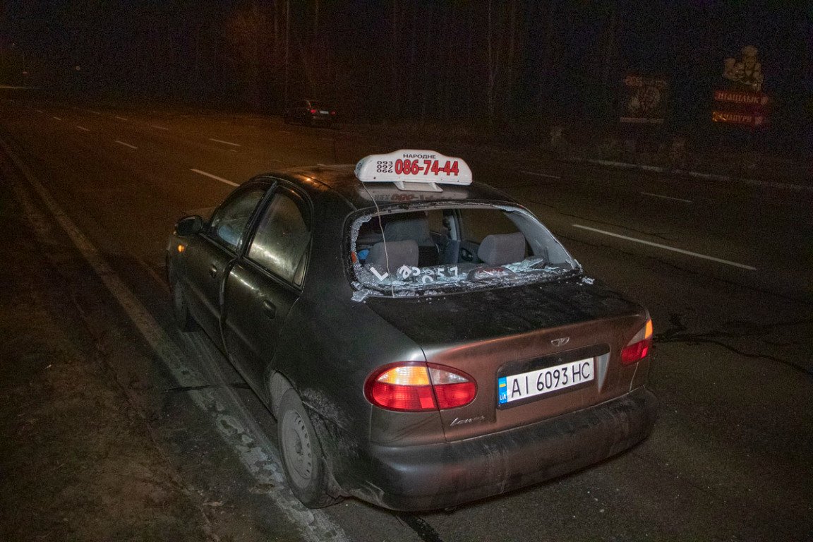 Водитель не сумел вовремя затормозить