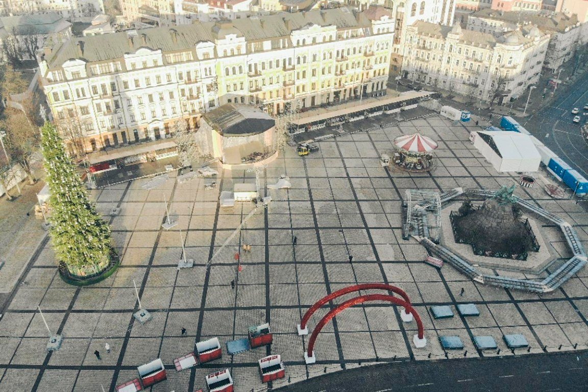 Софийская площадь с высоты птичьего полета