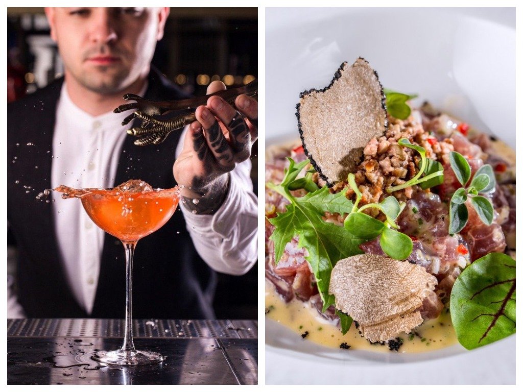 В меню средиземноморская кухня и коктейли