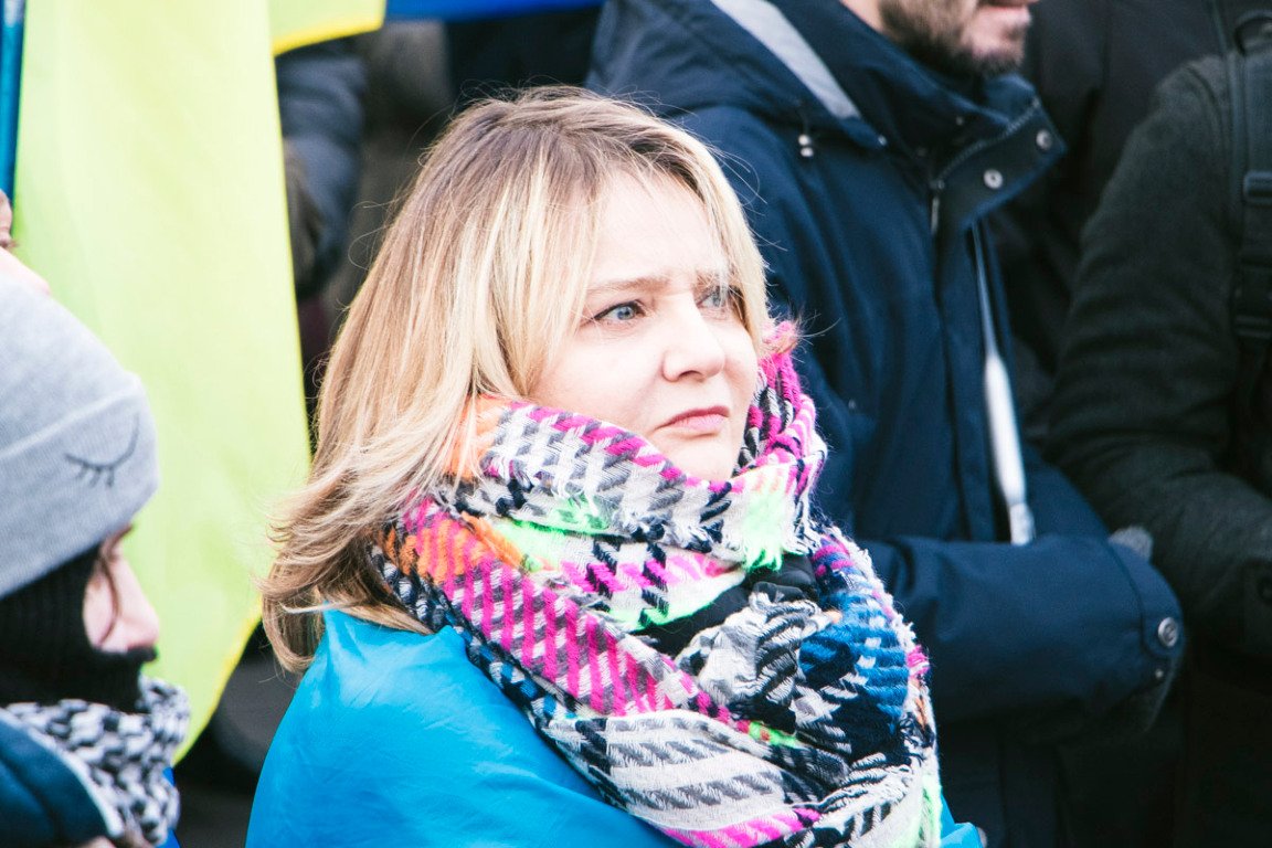 Активисты призывали не идти на компромисс с Россией на завтрашней нормандской встрече