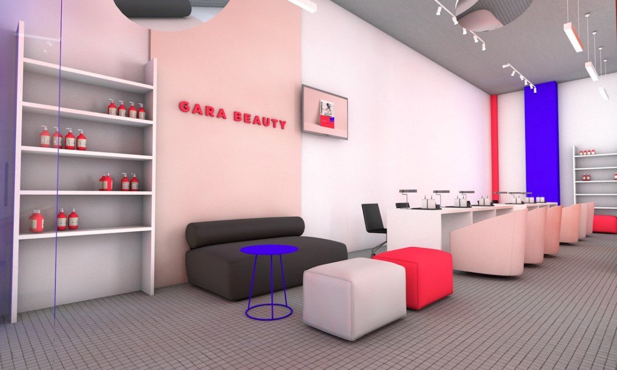 Здесь будет шесть столов для маникюра, три комфортабельных кресла для педикюра и место для параллельных услуг Здесь будет шесть столов для маникюра, три комфортабельных кресла для педикюра и место для параллельных услуг