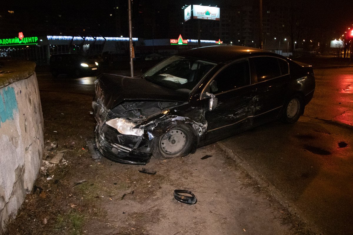 Volkswagen двигался во встречном направлении