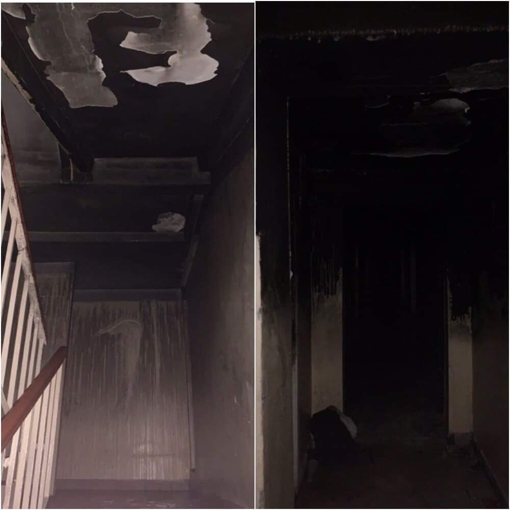 Пожар произошел на первом этаже в техническом помещении Пожар произошел на первом этаже в техническом помещении