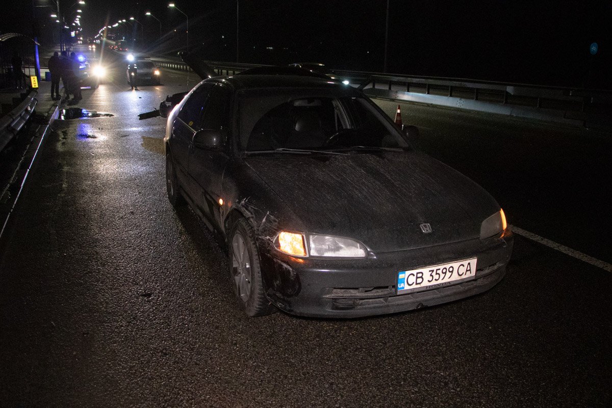 Honda врезалась в Fiat