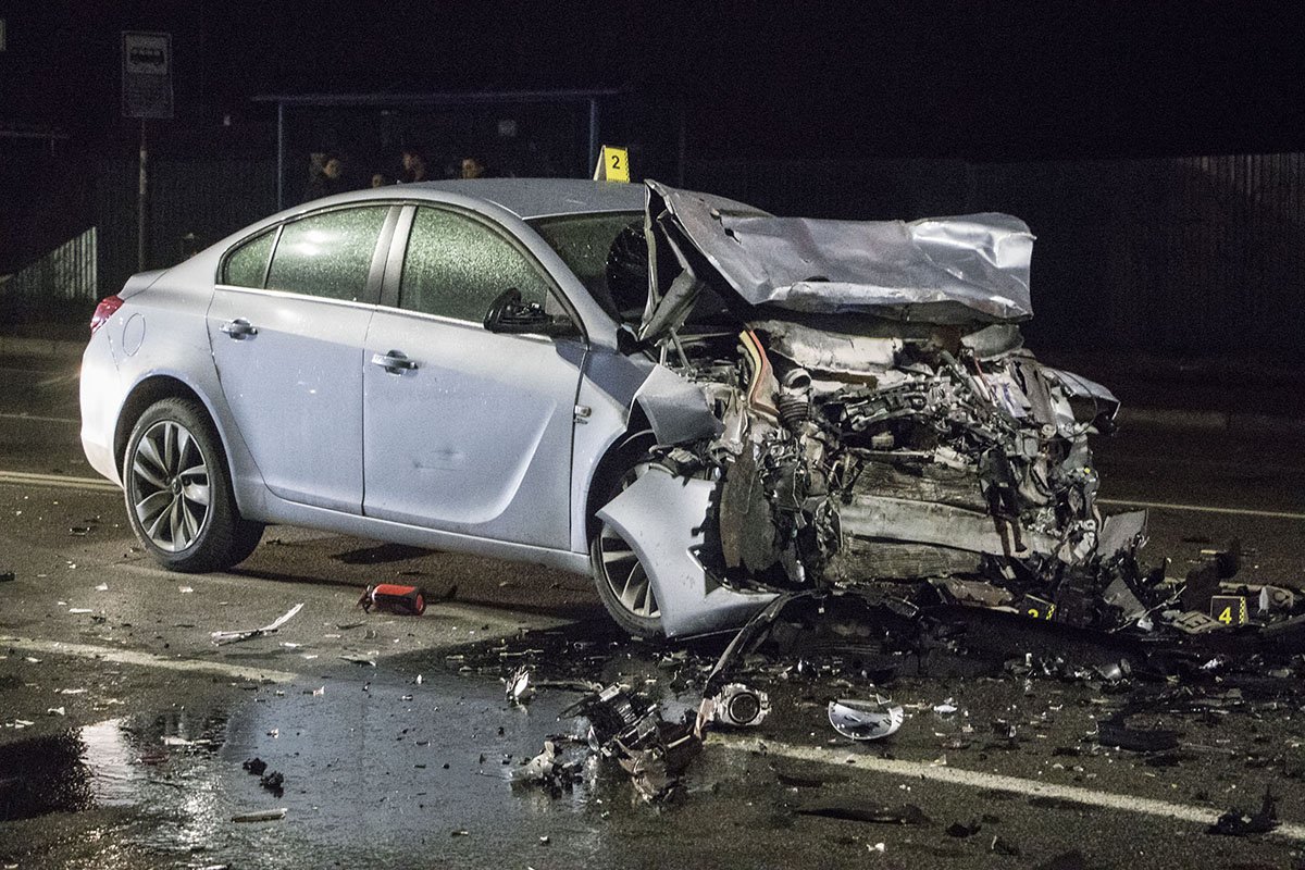 Удар пришелся в лоб Opel 