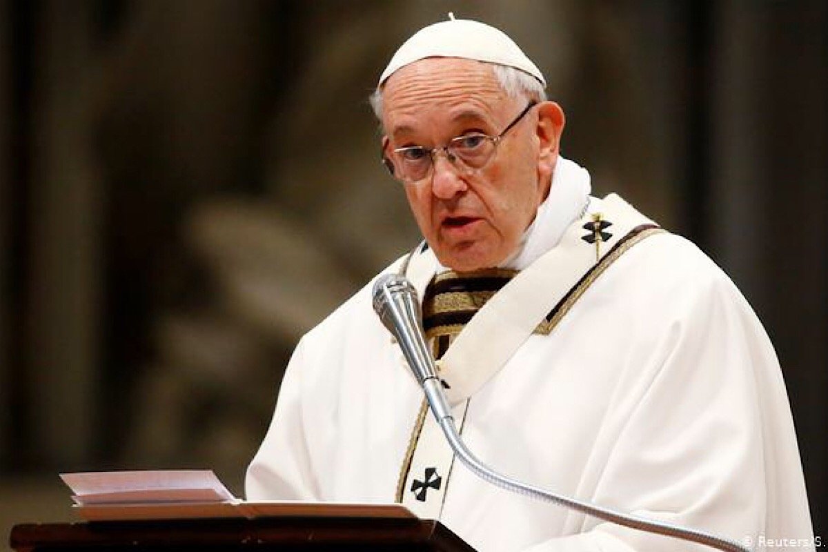 Папа Римский Франциск призвал к миру в Украине Папа Римский Франциск призвал к миру в Украине