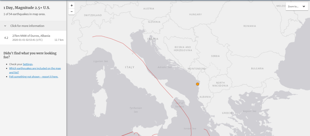 Сейсмологи зафиксировали толчок силой 4,2 Сейсмологи зафиксировали толчок силой 4,2