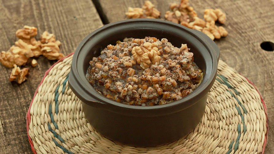 В духовке кутья получается особенно вкусной