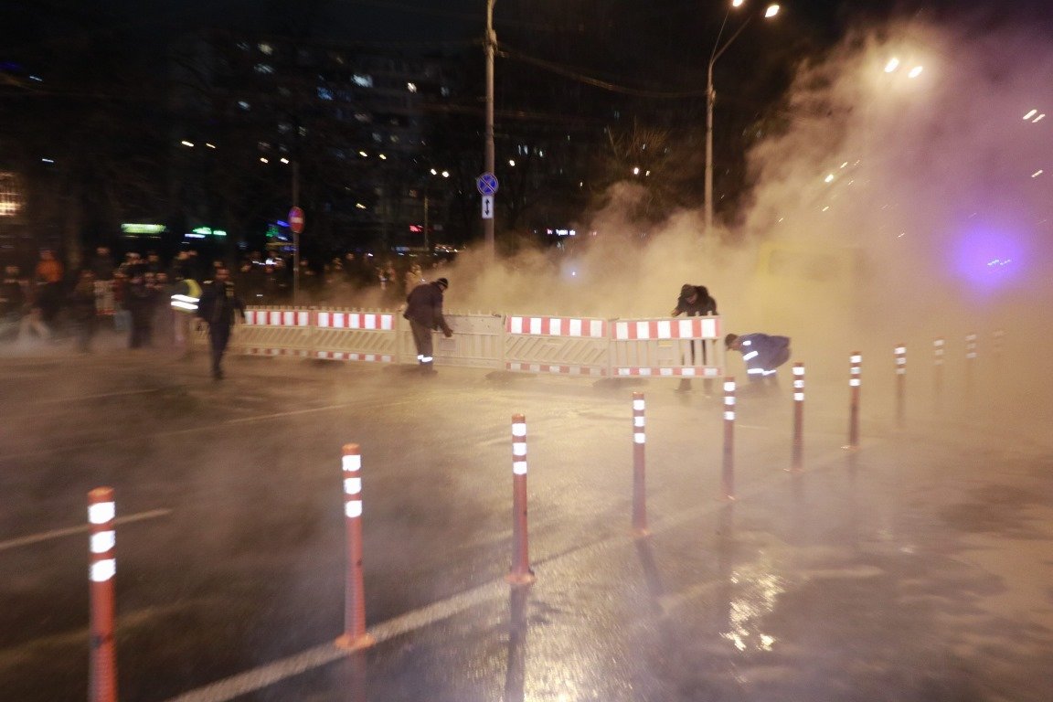 Дорогу перекрыли 