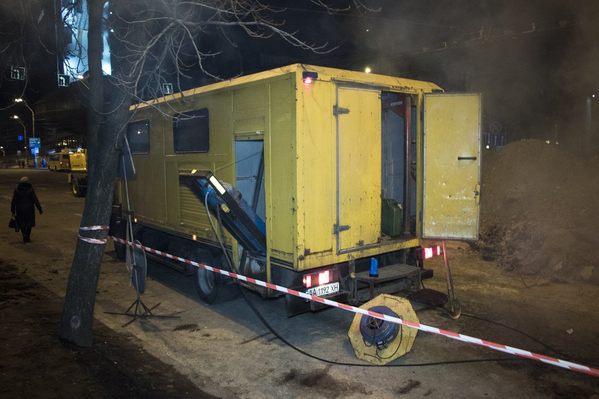 Работы шли всю ночь