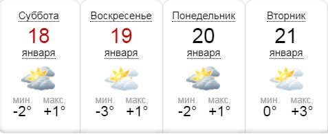 Погода на ближайшие дни не преподнесла никаких сюрпризов Погода на ближайшие дни не преподнесла никаких сюрпризов