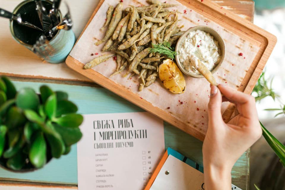 Морепродукты - главная фишка ресторана