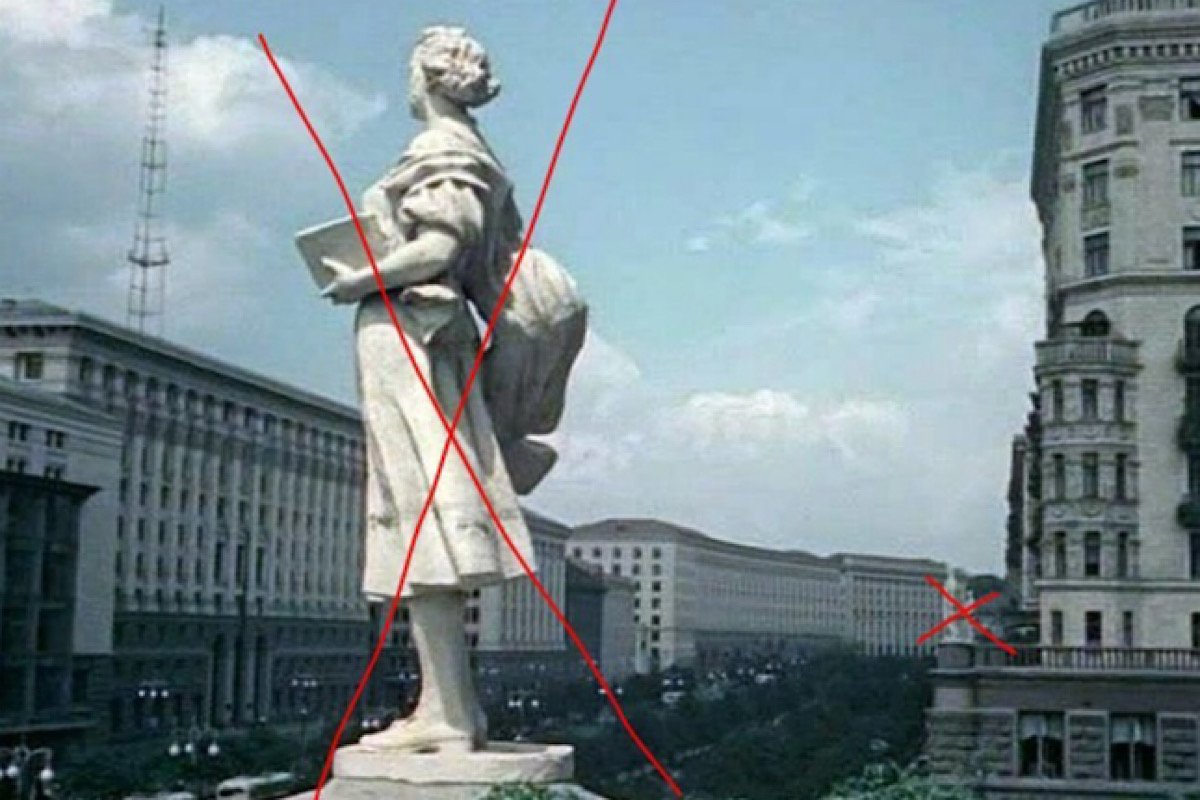 Статуя, которая пропала в доме № 23 на Крещатике Статуя, которая пропала в доме № 23 на Крещатике