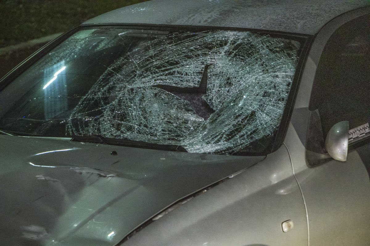 Очевидцы утверждают, что Nissan продолжил движение и пытался скрыться с места происшествия