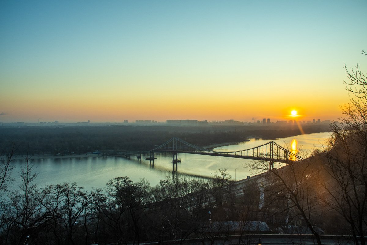 Небо в желто-голубых тонах 