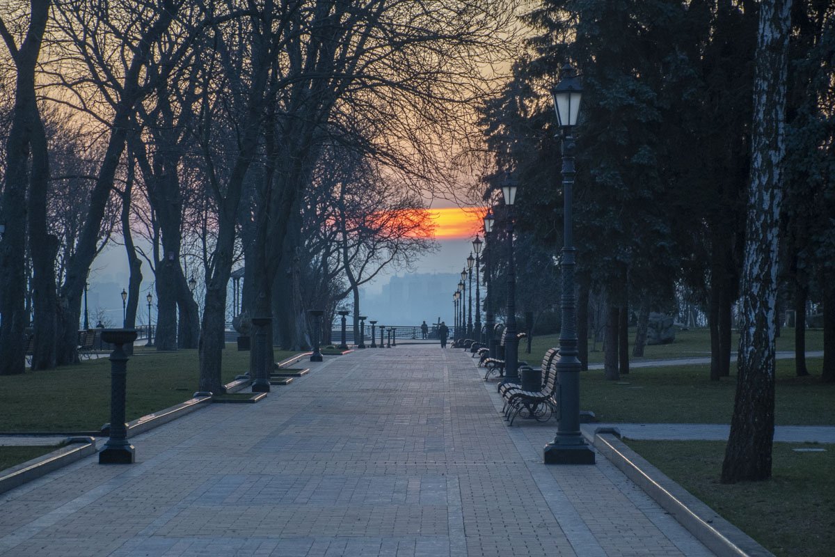 Последний зимний рассвет получился очень атмосферным