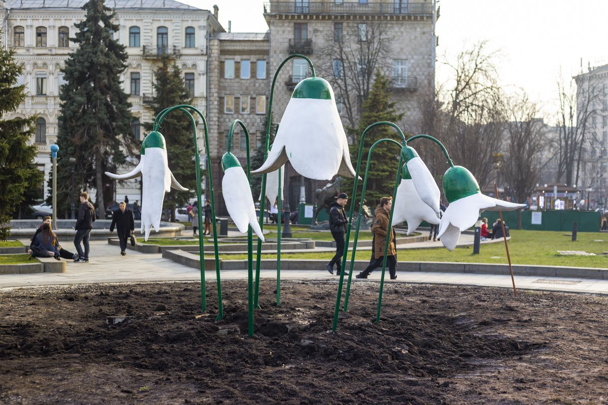 Подснежники будут разбавлять немного пасмурную погоду в столице