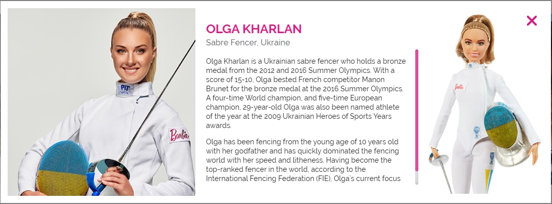 Ольга Харлан - шестикратная чемпионка мира по фехтованию