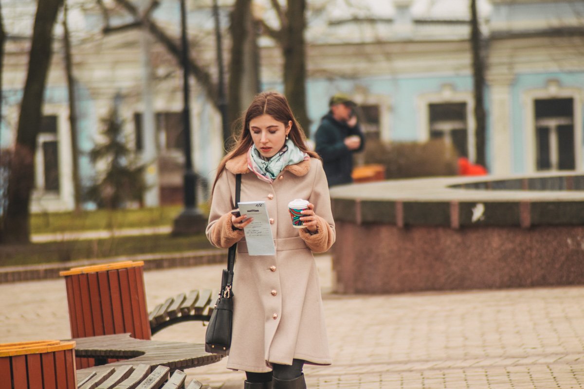 С кофе и списком по делам С кофе и списком по делам