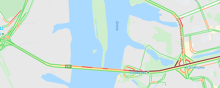 Метро "Осокорки" - один из немногих проблемных участков на левом берегу Метро "Осокорки" - один из немногих проблемных участков на левом берегу