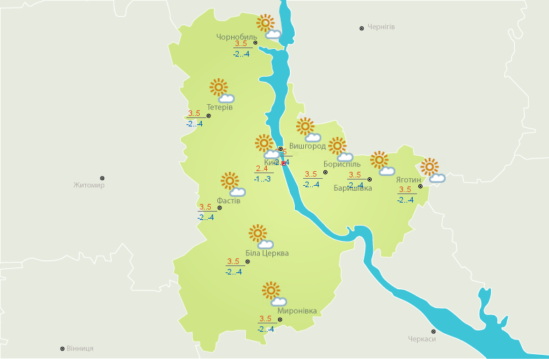 Погода в Киеве на 15 марта Погода в Киеве на 15 марта