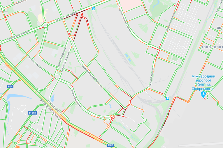 Проспект Леся Курбаса и Окружная дорога: пробки небольшие, но продолжают расти Проспект Леся Курбаса и Окружная дорога: пробки небольшие, но продолжают расти